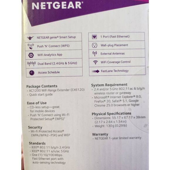 Netgear WiFi Extender AC1200 #B4 - Picture 6 of 7